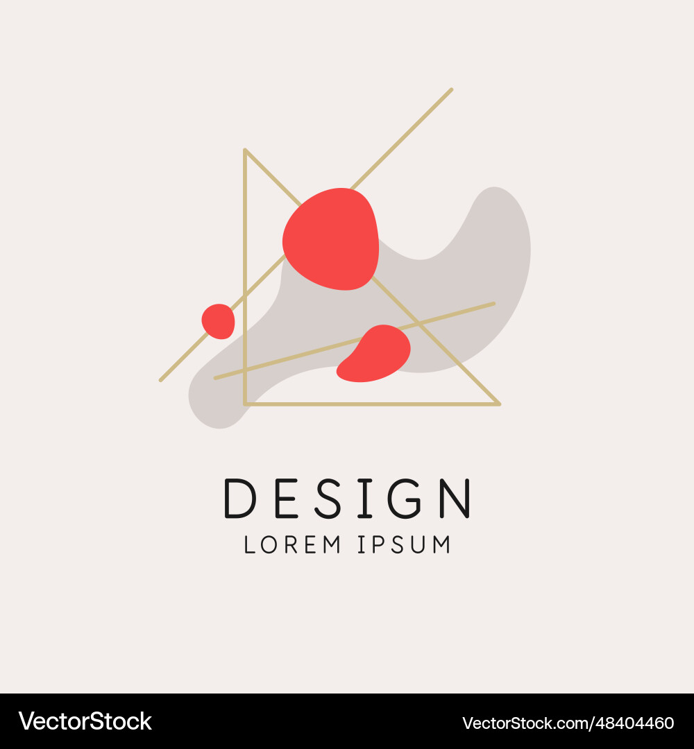 Abstract elements in modern style a template Vector Image