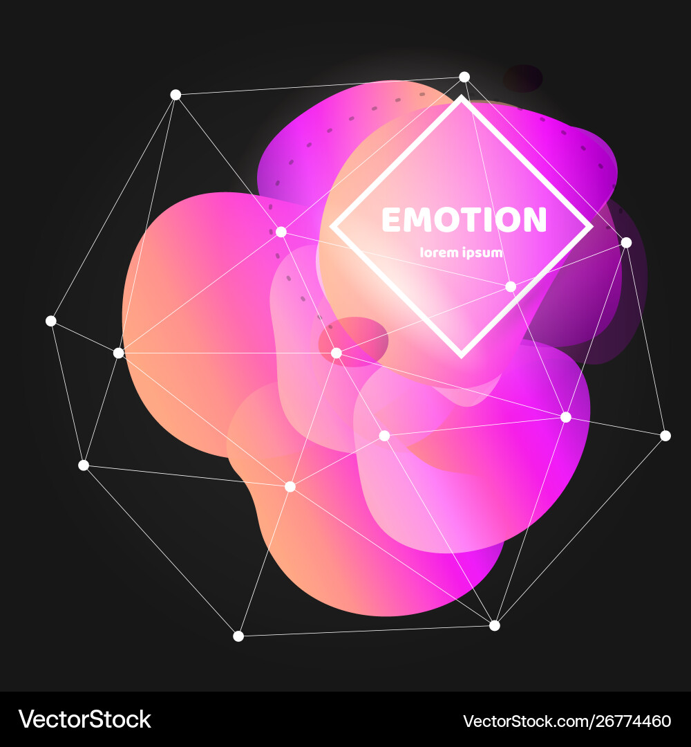Abstract gradient wavy shape with white frame Abstract gradient wavy shape with white frame vector image