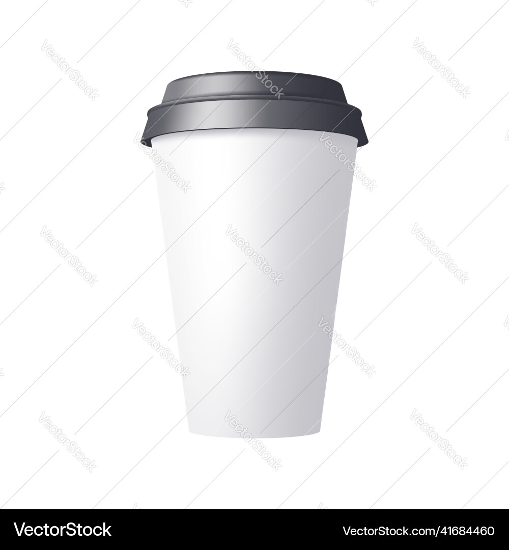 Cup in mesh gradient style editable color Cup in mesh gradient style editable color vector image