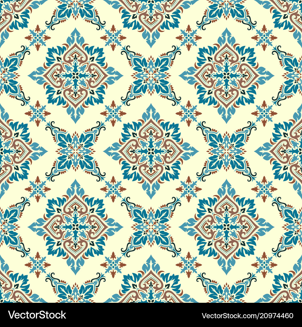 Damask seamless pattern Damask seamless pattern vector image