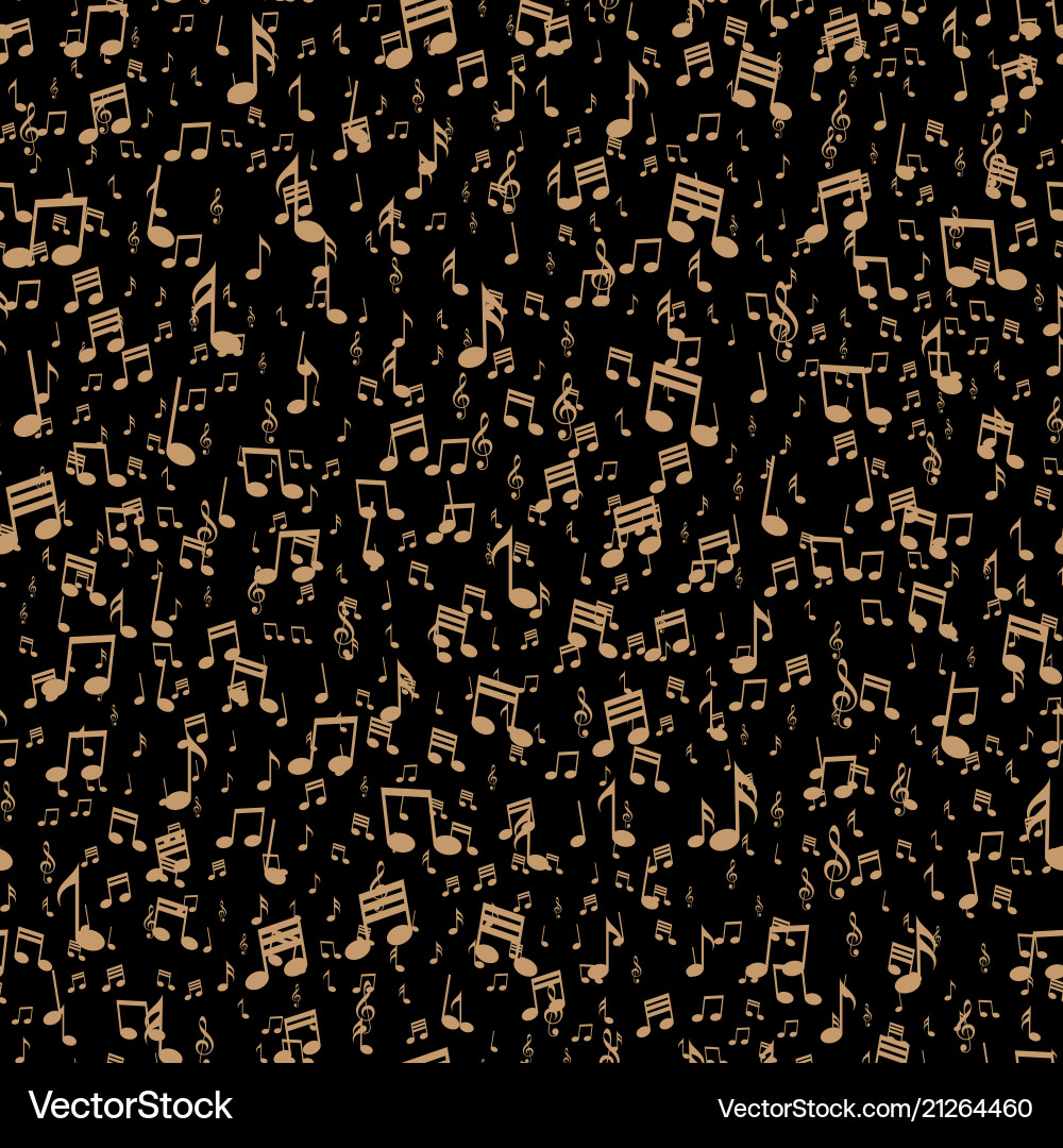 Falling Music Notes Pattern vector image