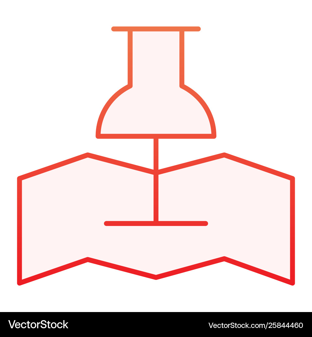 Karte mit Push-Pin flache Icon Position Zeiger rot Karte mit Push-Pin flache Icon Position Zeiger rot vektorbild