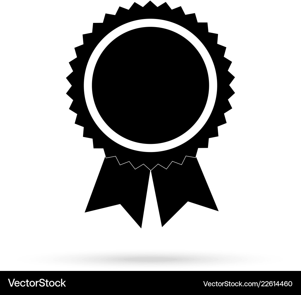 Medaille mit schwarzen Bändern Medaille mit schwarzen Bändern vektorbild