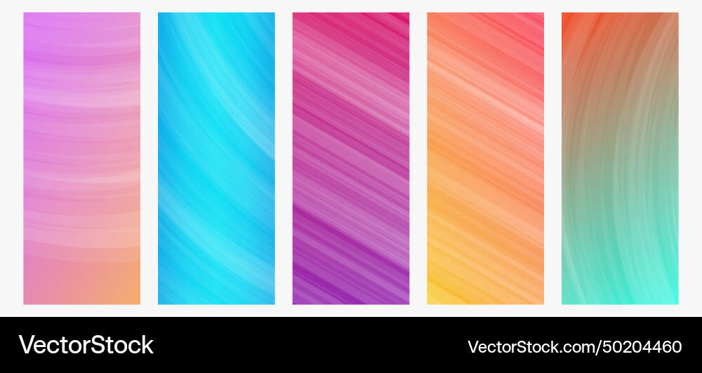 Modern colorful gradient background with lines vector image