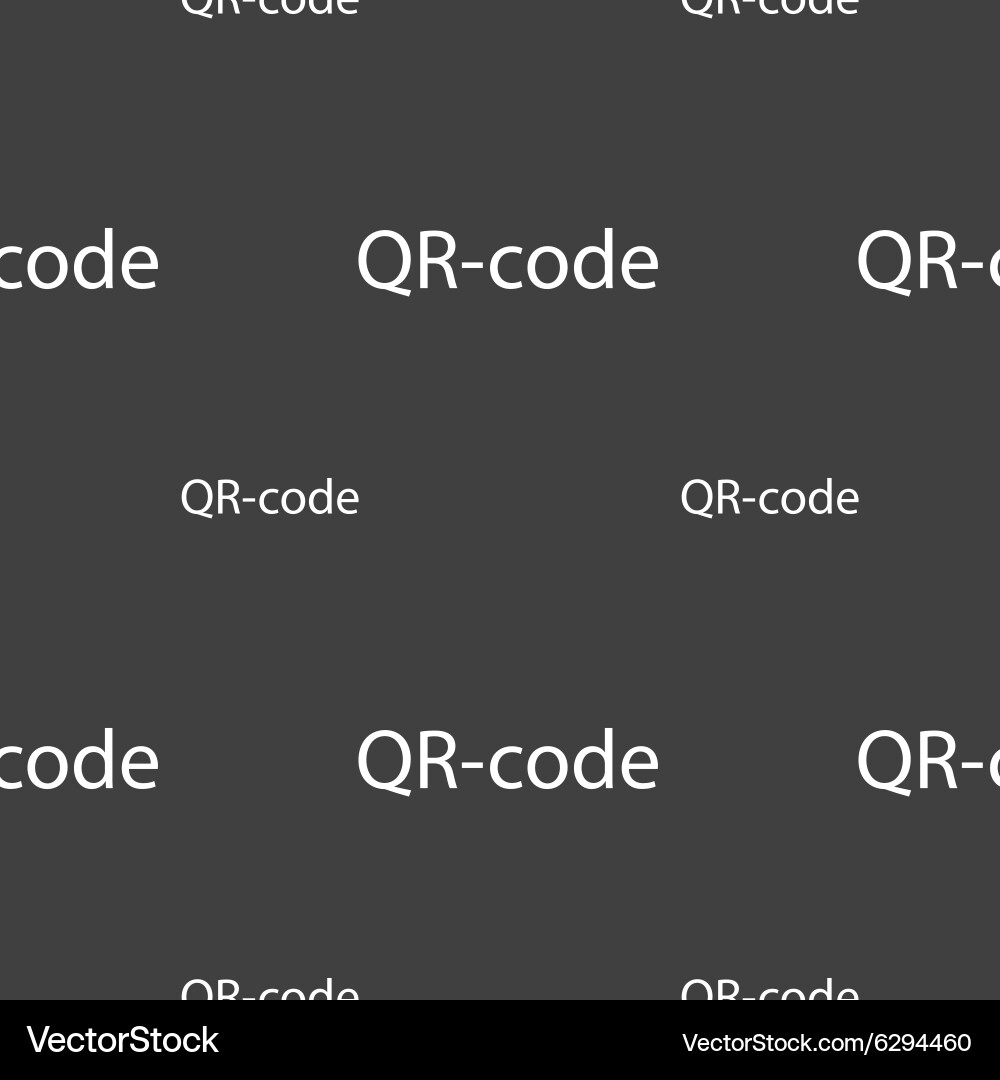 Qr-code sign icon scan code symbol seamless Vector Image
