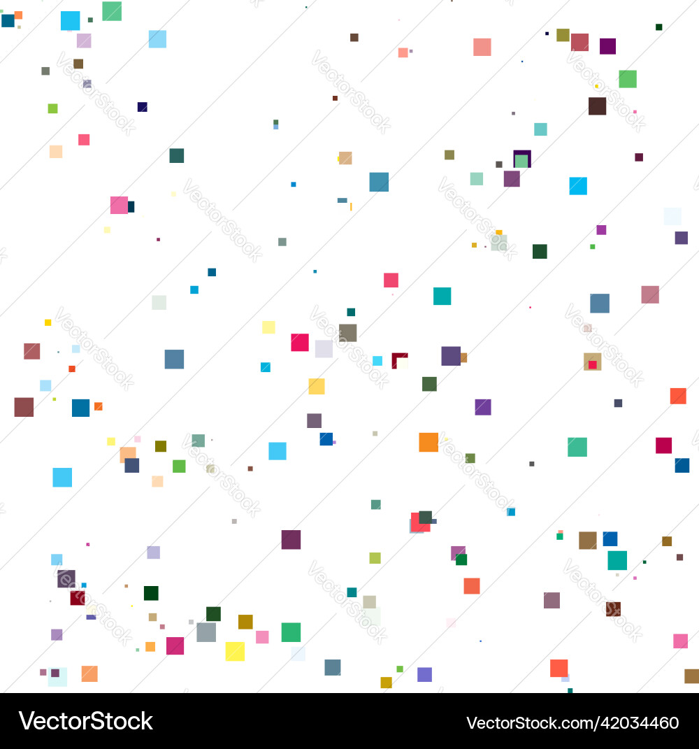 Random scattered squares pattern texture element Random scattered squares pattern texture element vector image