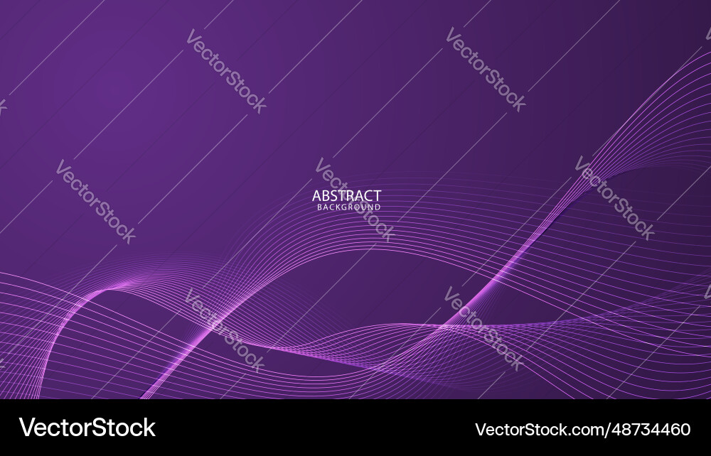 Wavy lines background with color gradient design Vector Image