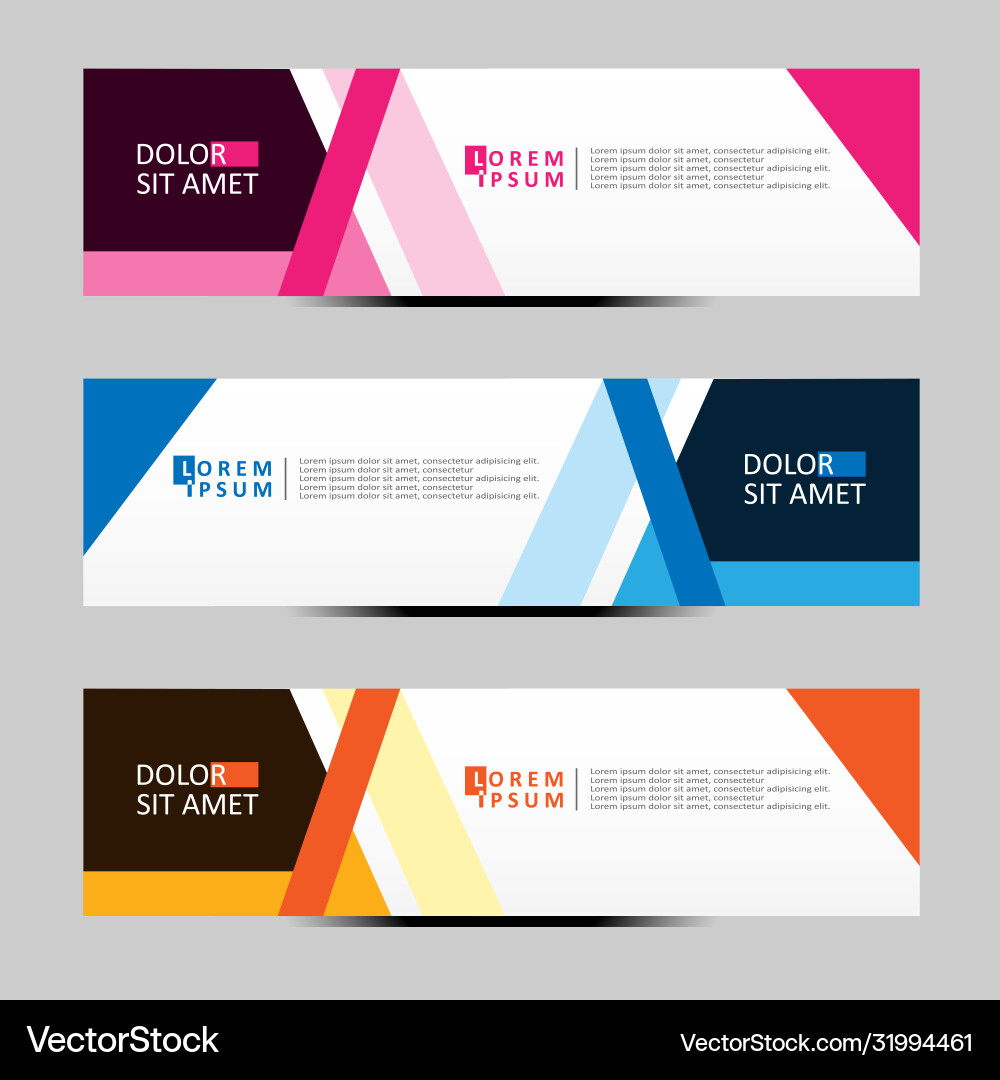 Abstract design banner web template Vector Image