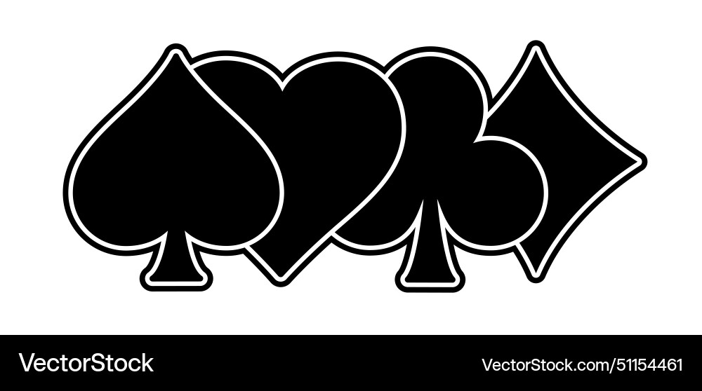 Ace King Queen Jack Card Trick Story Cartoon ace king queen jack cards game Royalty Free Vector