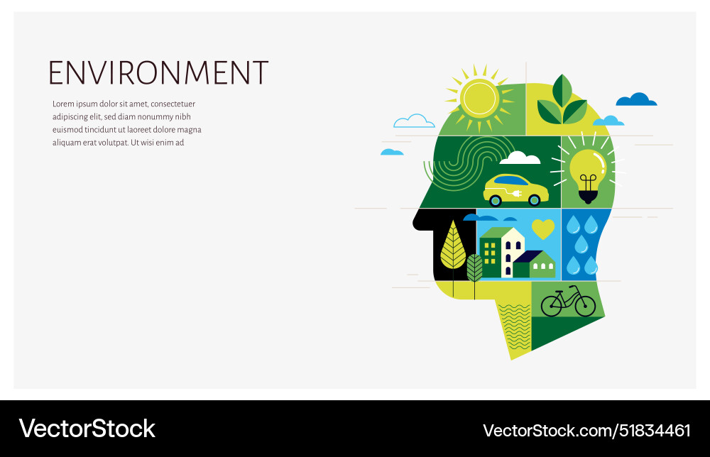 Environmental concept design happy earth day Environmental concept design happy earth day vector image