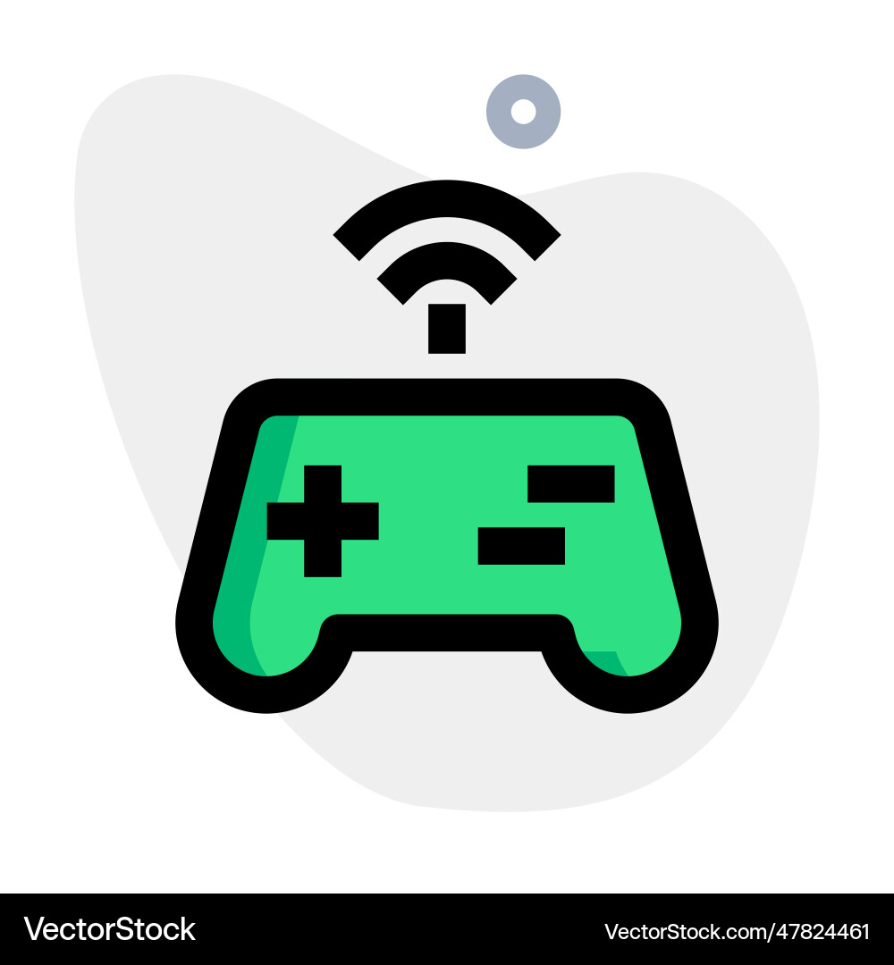 Internet connected joystick for controlling vector image