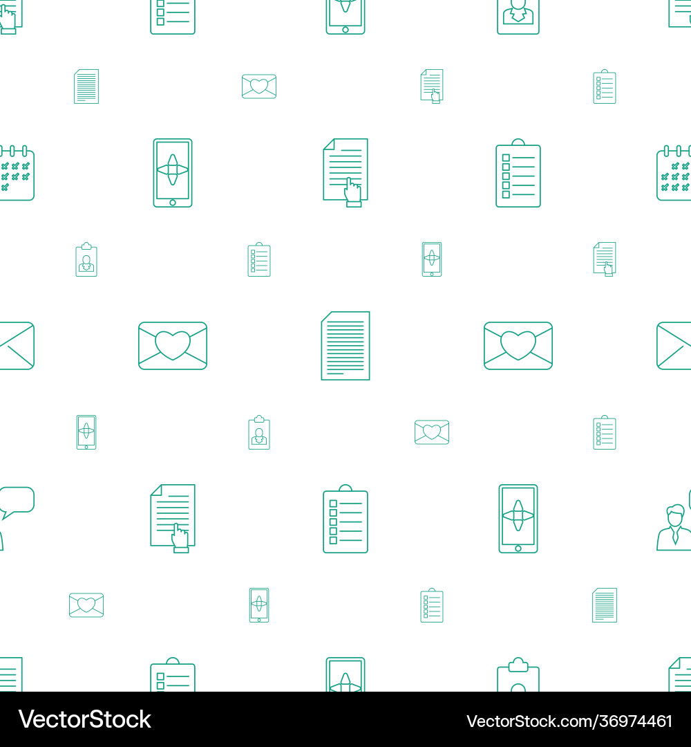 Message icons pattern seamless white background Vector Image