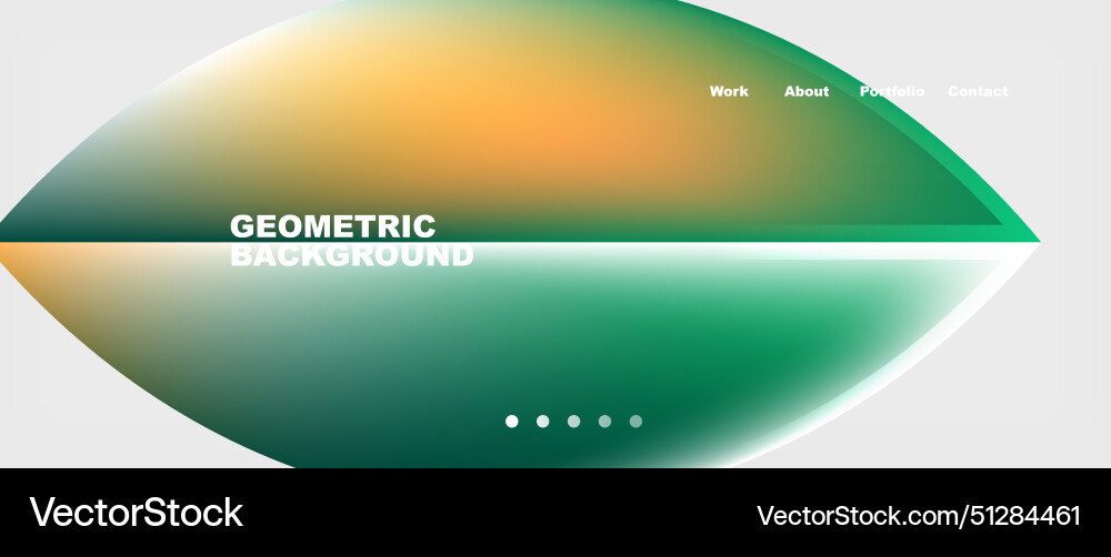 Minimal geometric web site page template design Minimal geometric web site page template design vector image