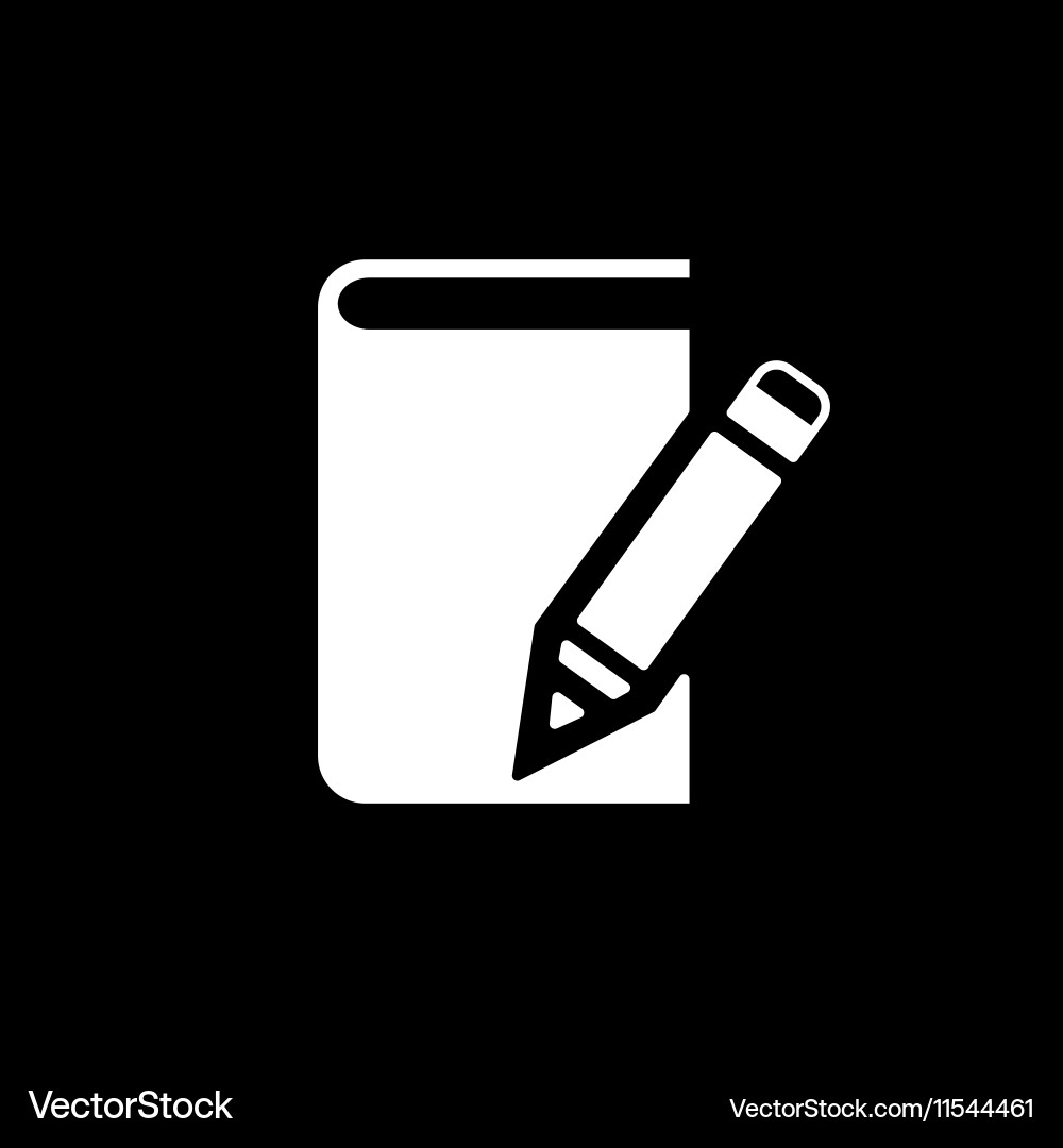 Notebook icon design diary and sketchpad Vector Image