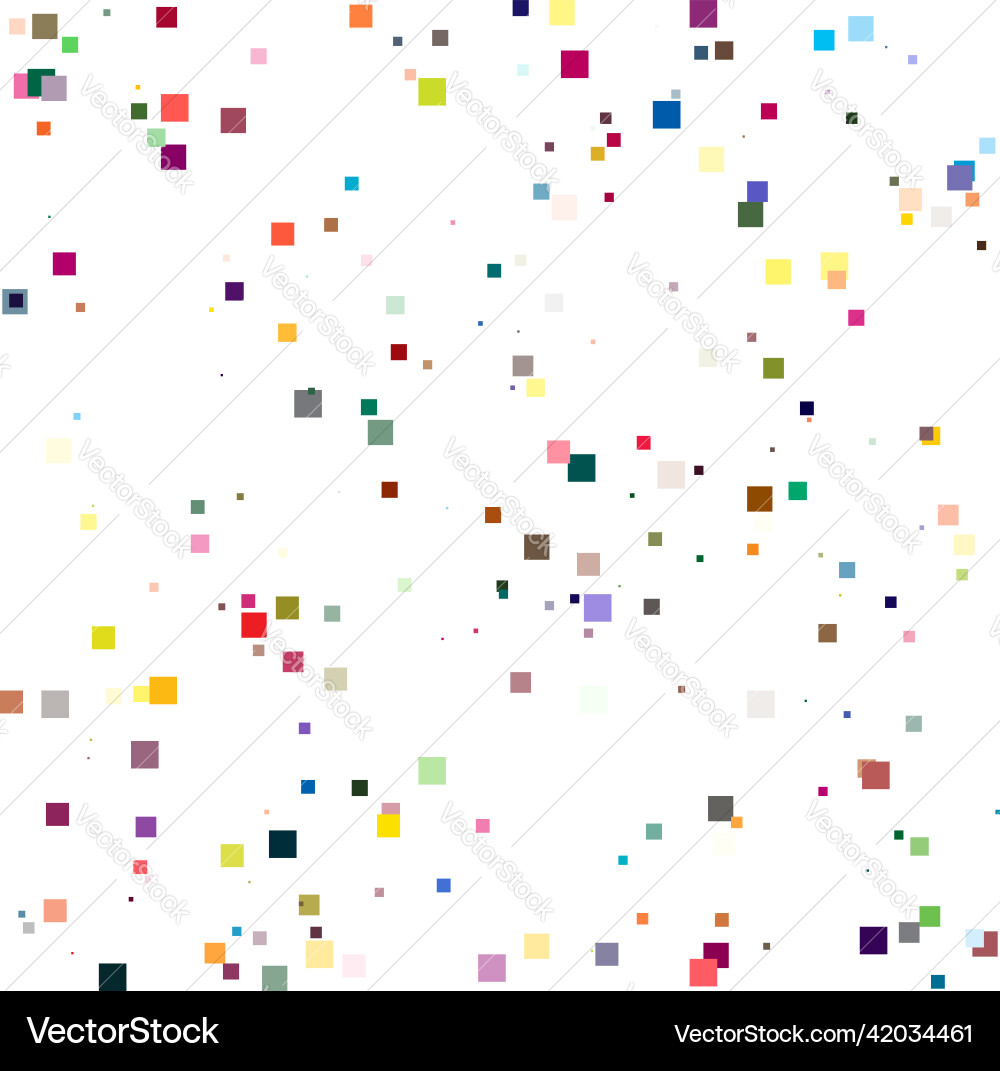 Random scattered squares pattern texture element Random scattered squares pattern texture element vector image
