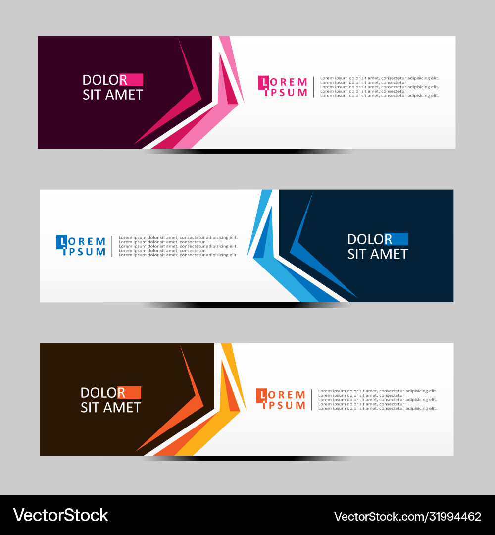 Abstract design banner web template Vector Image