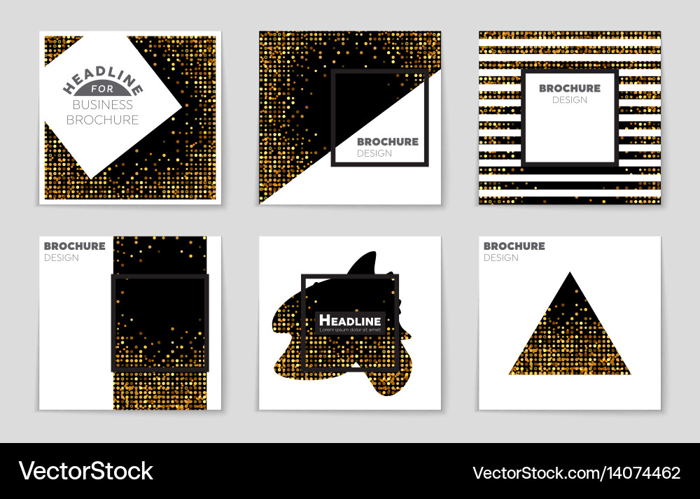 Abstract layout background set for art vector image