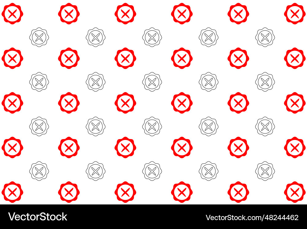 Abstract reject pattern background vector image