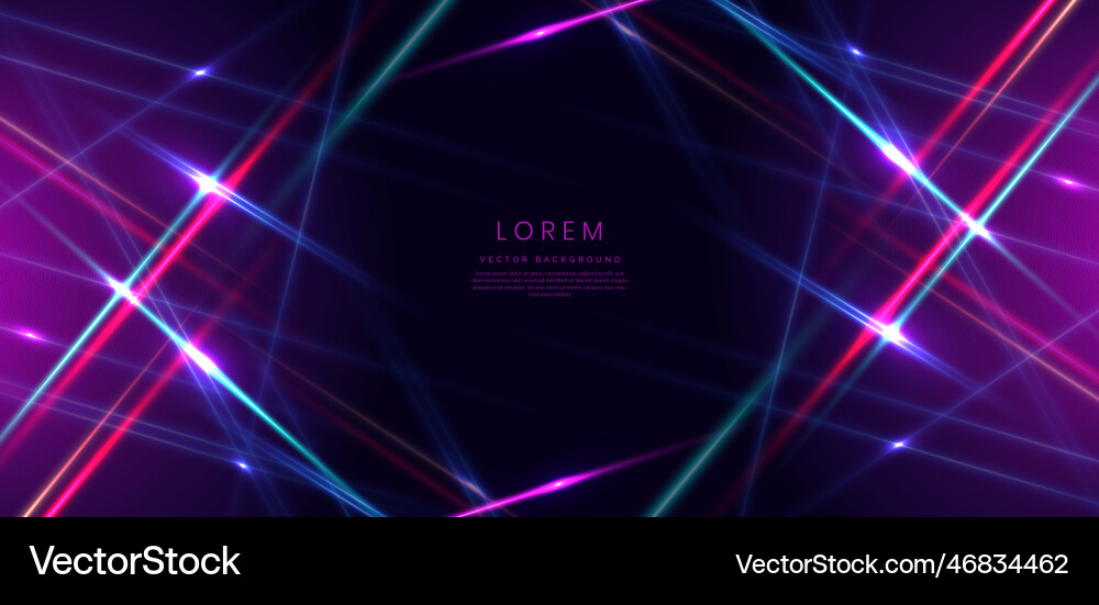 Abstract technology futuristic glowing neon blue Vector Image