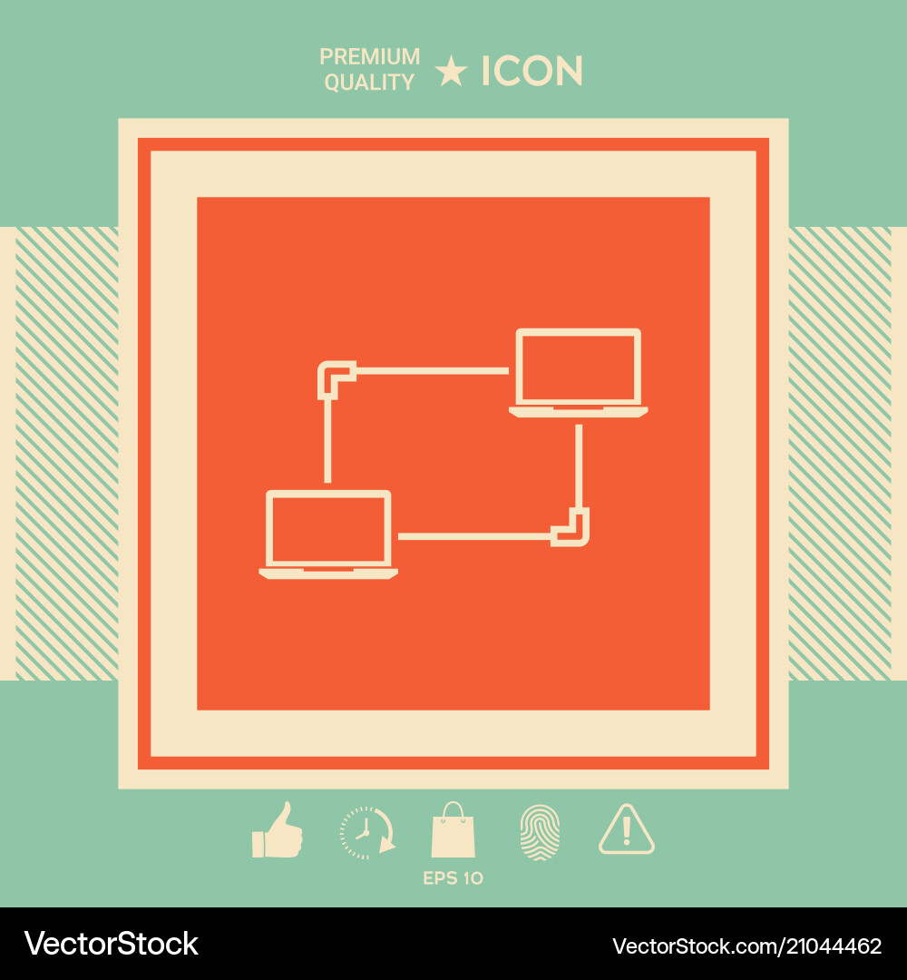 Computer network data exchange transfer concept Computer network data exchange transfer concept vector image