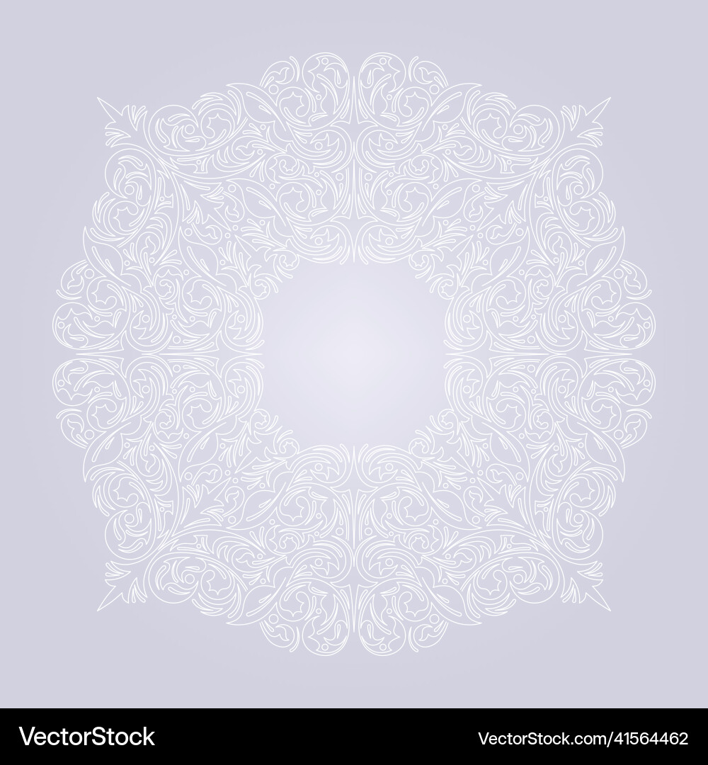 Decorative frame in thin line style Decorative frame in thin line style vector image