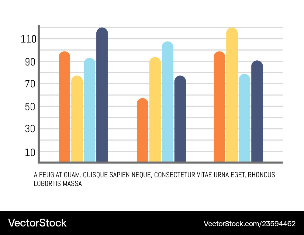 Infographic comparing data results with scales Infographic comparing data results with scales vector image