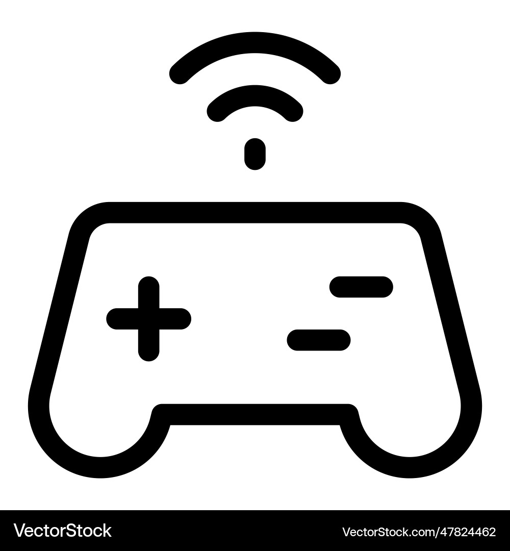 Internet connected joystick for controlling vector image