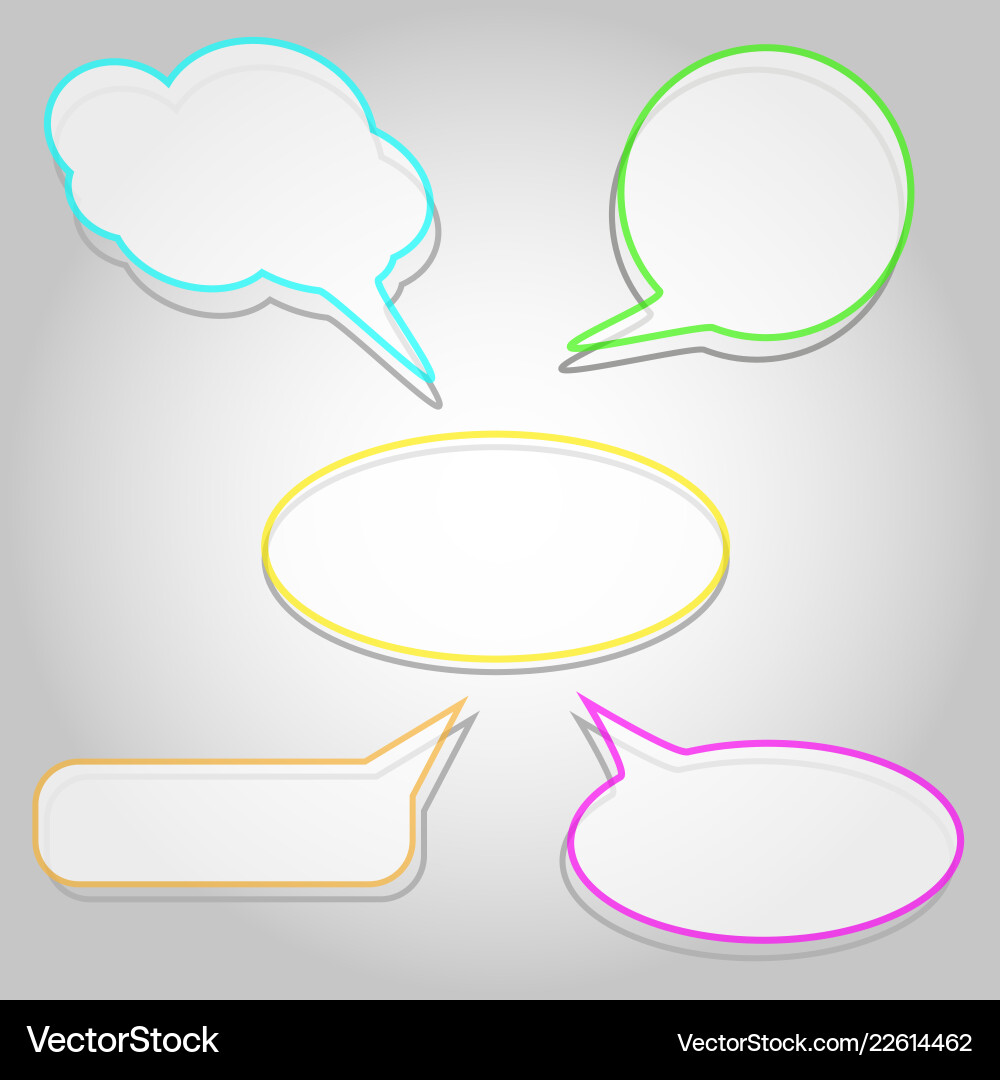 Labels in the form of an empty frame for your text Labels in the form of an empty frame for your text Vector Image