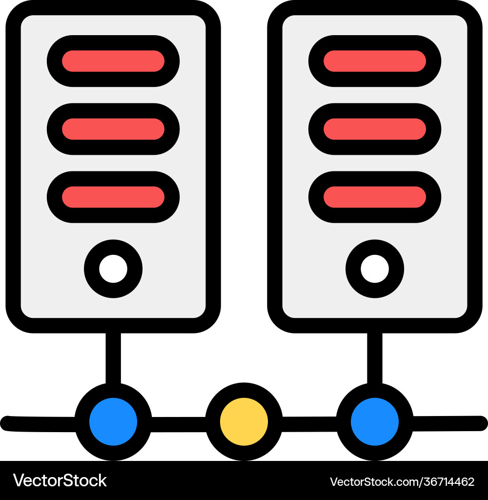 Network server Vector Image