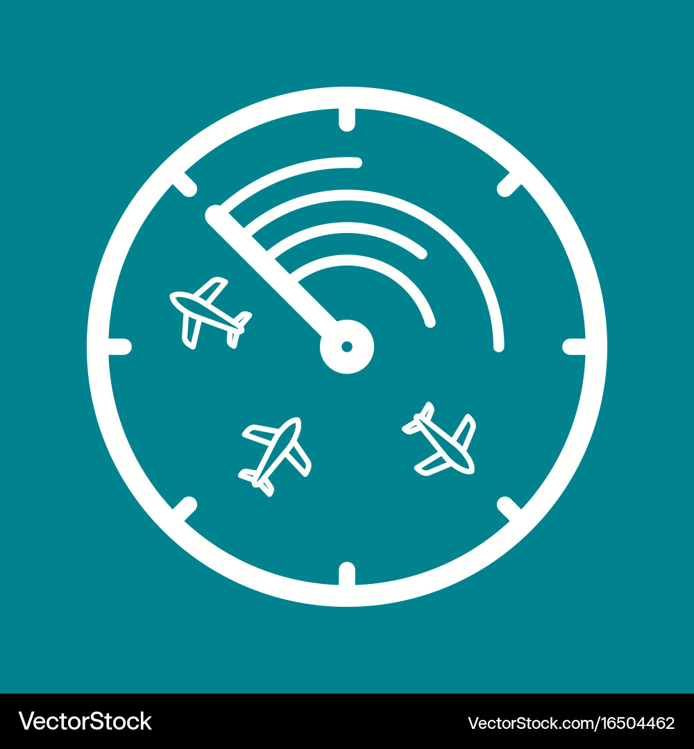 Radar Screen Display vector image