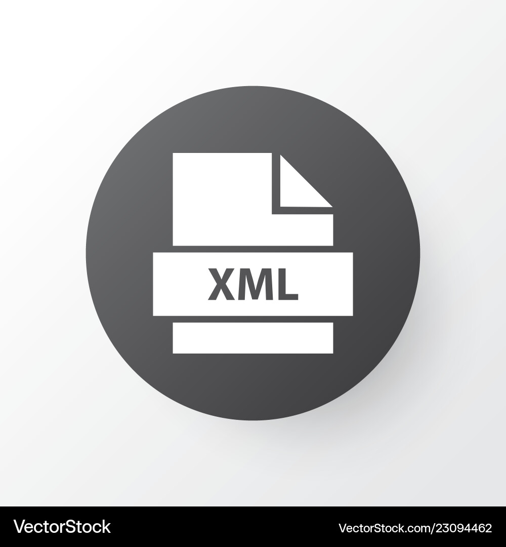 Script icon symbol premium quality isolated xml Script icon symbol premium quality isolated xml vector image