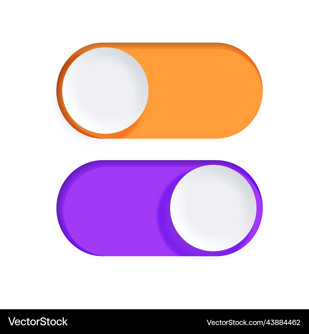 Toggle button icon Toggle button icon vector image