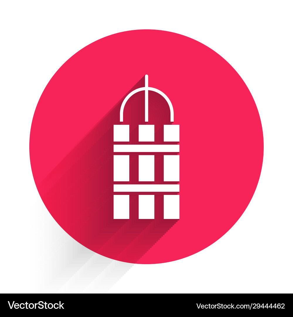 White detonate dynamite bomb stick and timer clock White detonate dynamite bomb stick and timer clock vector image