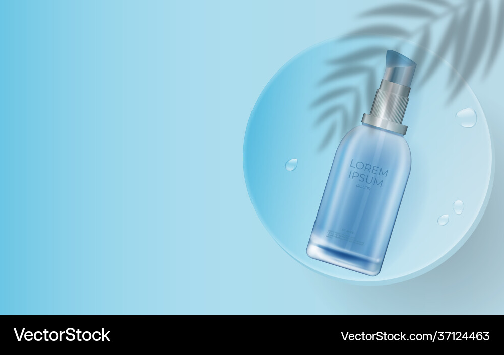 3d realistic natural beauty cosmetic product 3d realistic natural beauty cosmetic product vector image