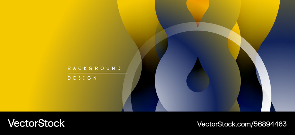 Abstract background features overlapping circles Vector Image