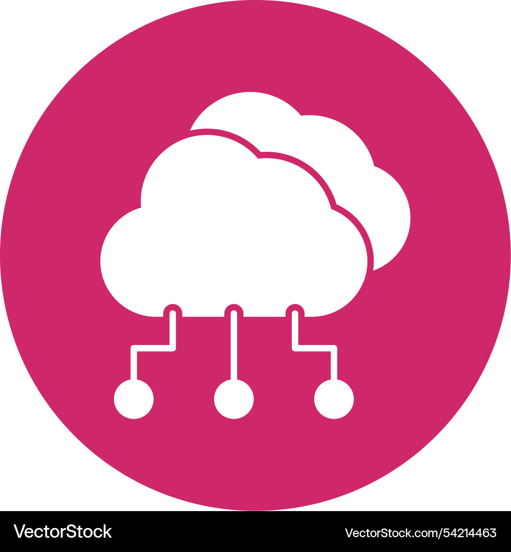 Cloud computing Vector Image