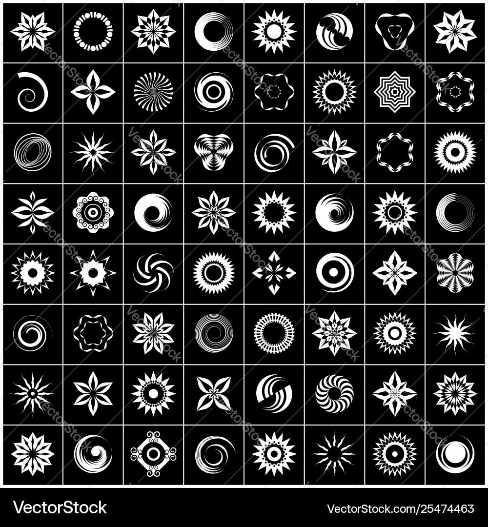 Design elements set Vector Image