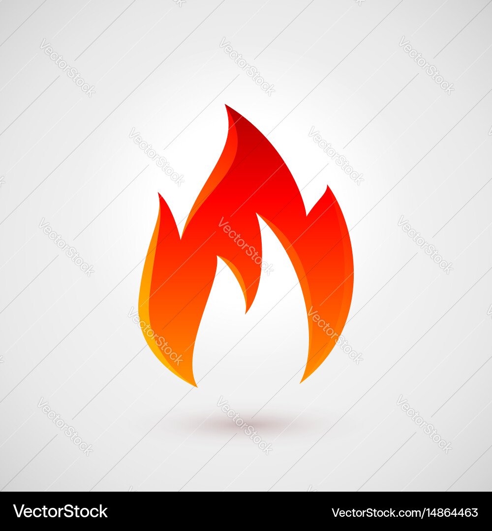 Fire icon Vector Image