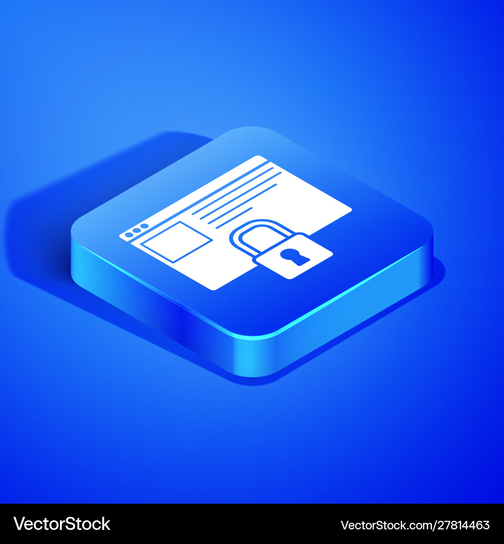 Isometric secure your site with https ssl icon Isometric secure your site with https ssl icon vector image