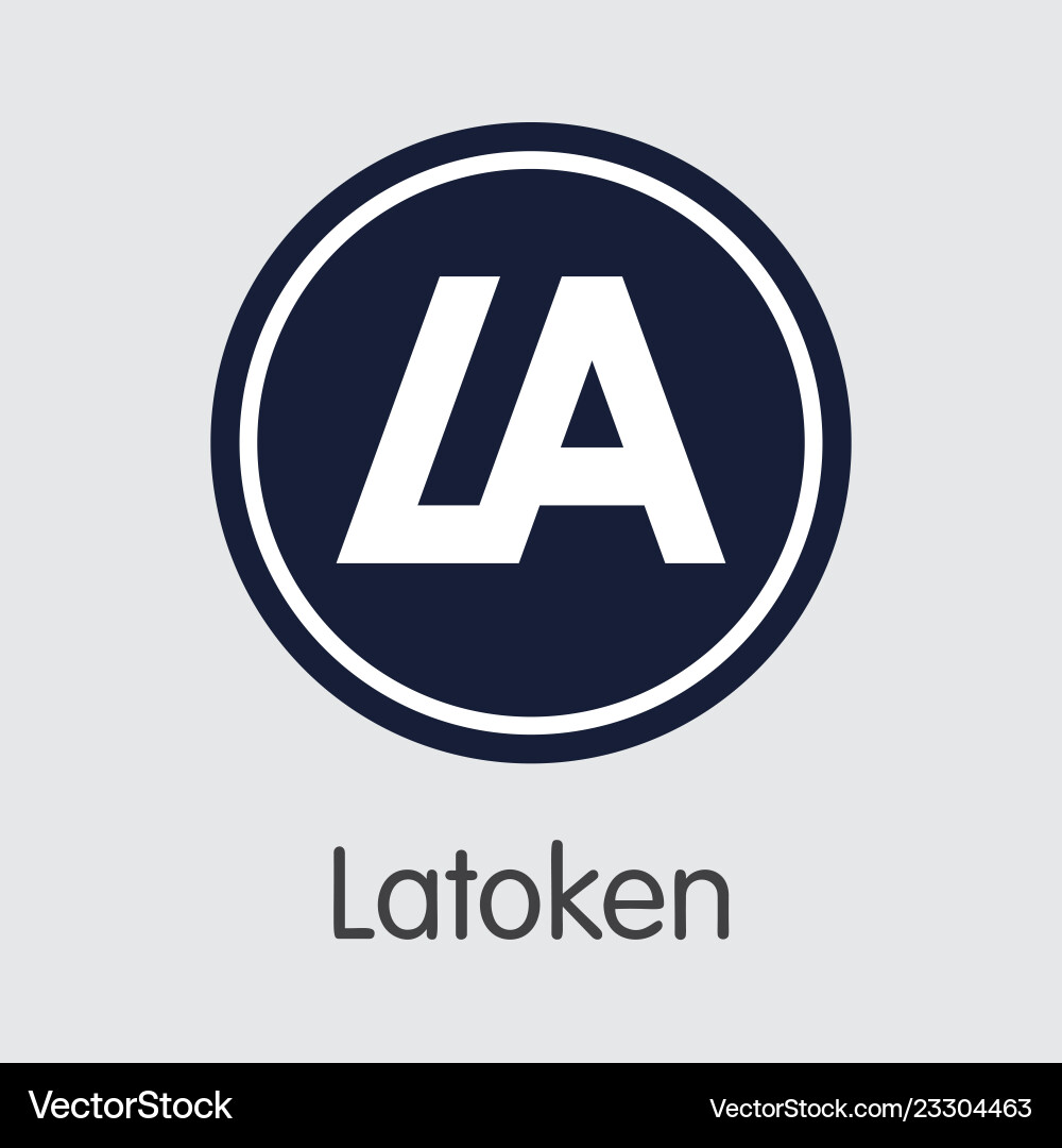 La - latoken the crypto coins or cryptocurrency – Royalty-Free Vector |  VectorStock