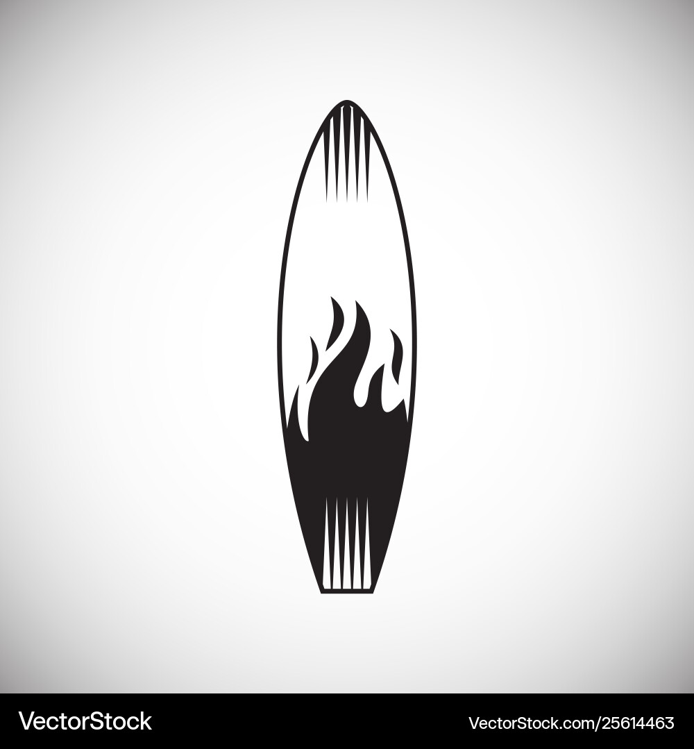Surfboard icons on background for graphic and web Surfboard icons on background for graphic and web vector image