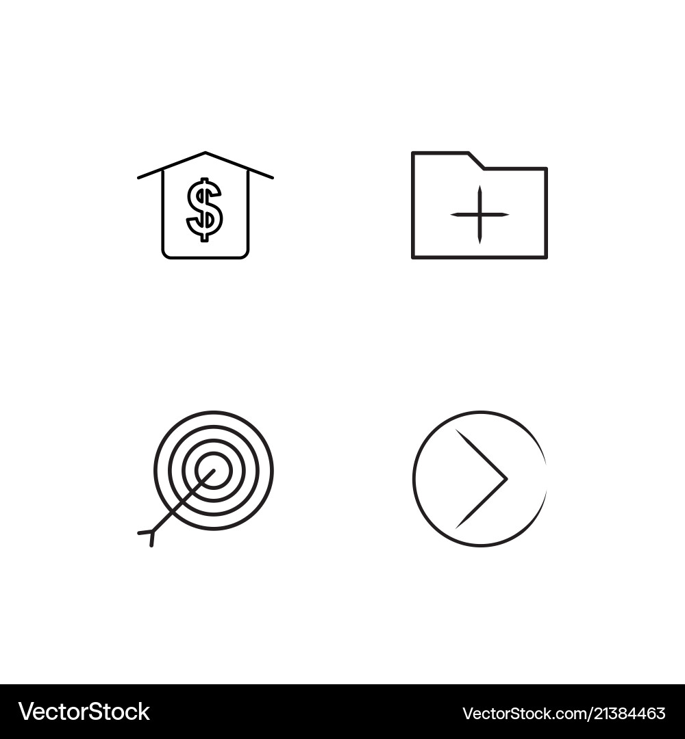 Time linear icons set simple outline vector image