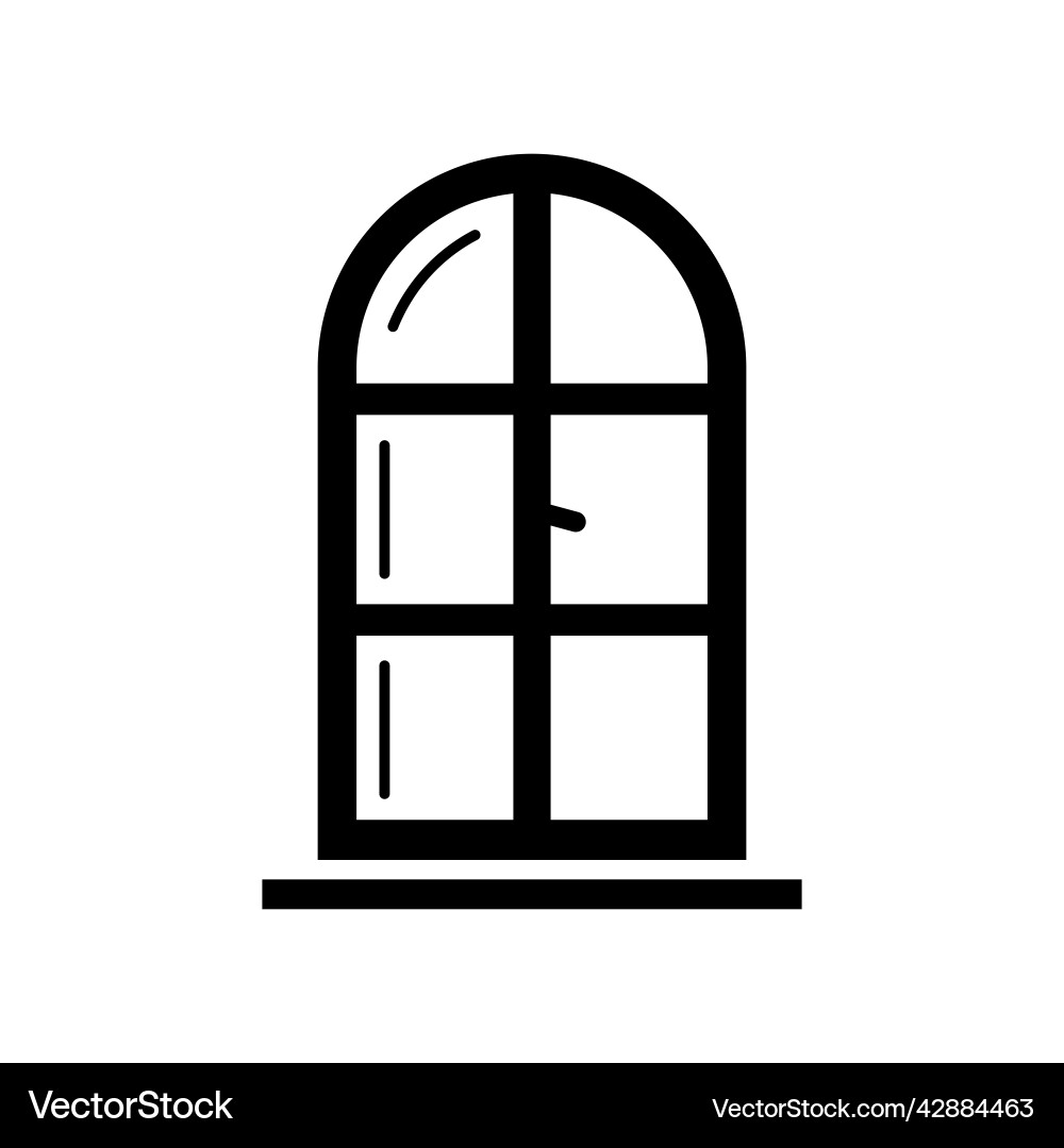 Windows icon glyph style round window frames Windows icon glyph style round window frames vector image
