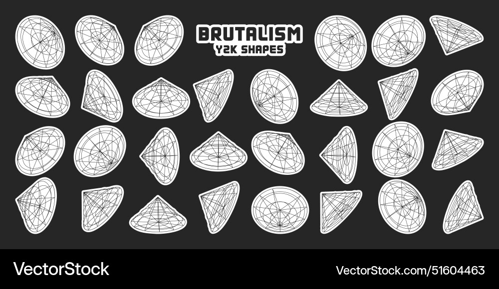 Wireframe lined shapes perspective mesh 3d grid Wireframe lined shapes perspective mesh 3d grid Vector Image
