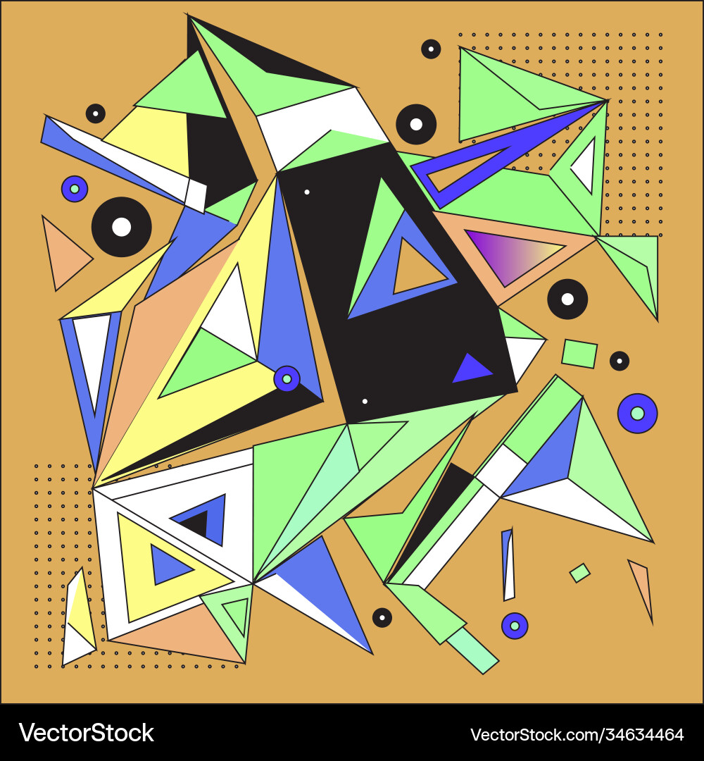 Abstract modern triangles background pattern Vector Image