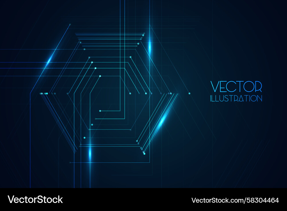 Abstract Neural Network Background Vector Image
