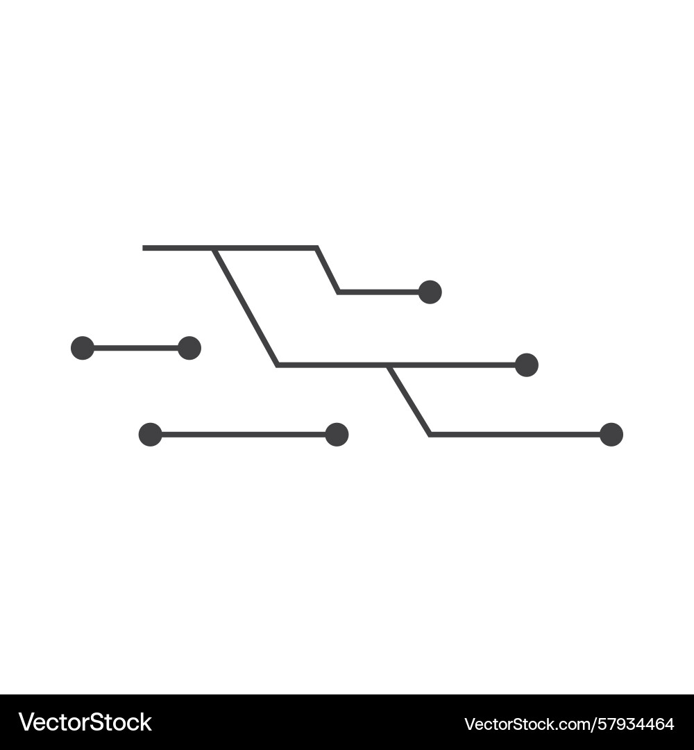 Circuit line icon Circuit line icon Vector Image