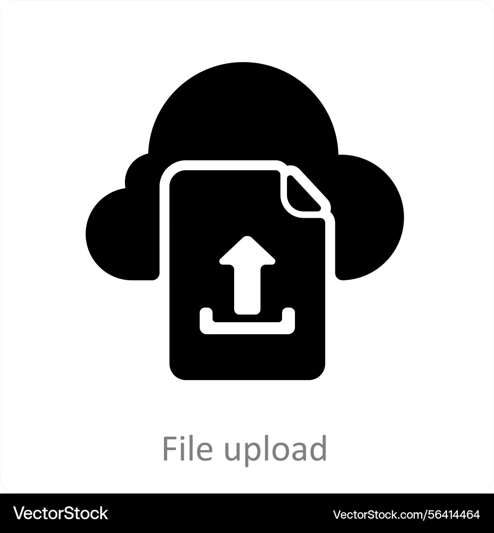 File upload icon concept Vector Image