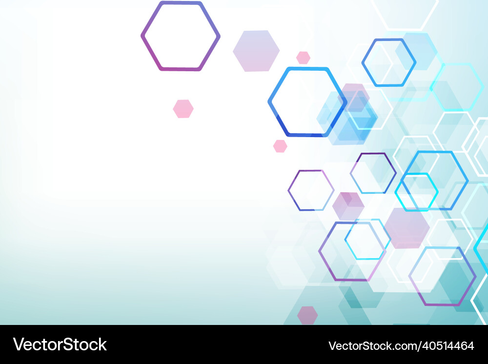 Hexagonal abstract background big data Hexagonal abstract background big data vector image