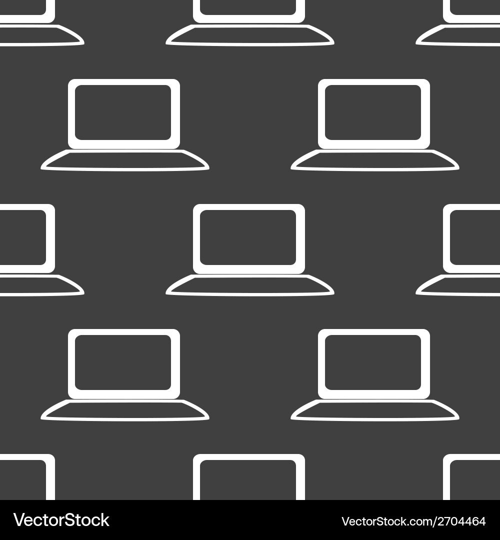 Notebook web icon flat design seamless gray vector image